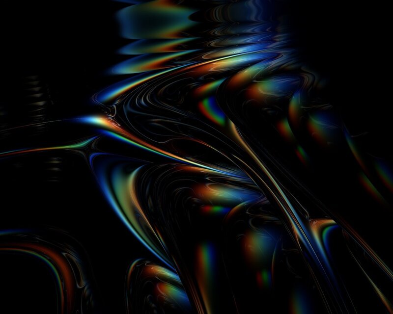 Abstract Fluid Forms — Black, Dynamic