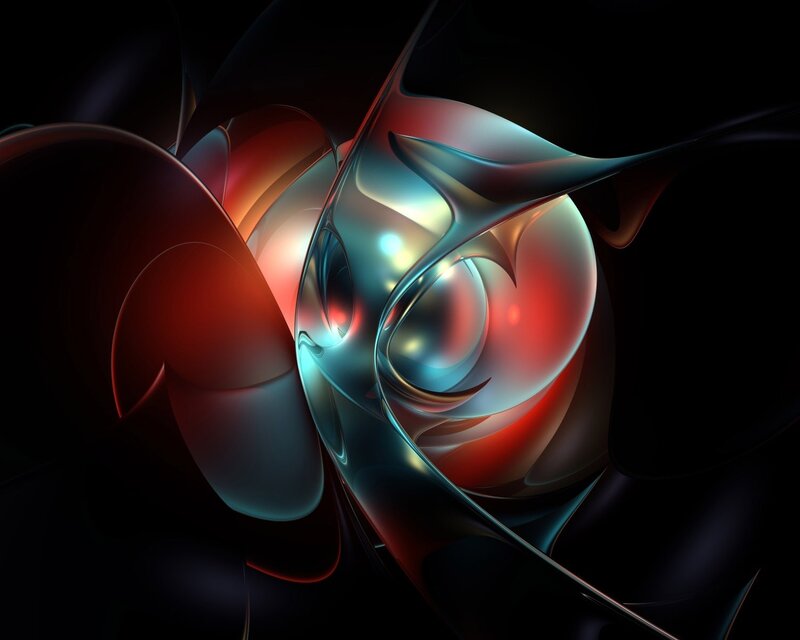 Abstract fluid forms in motion