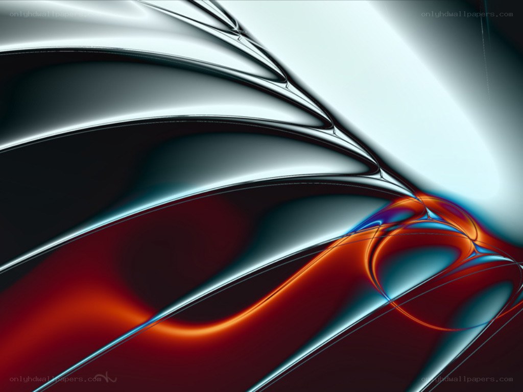 Abstract fluid metal art