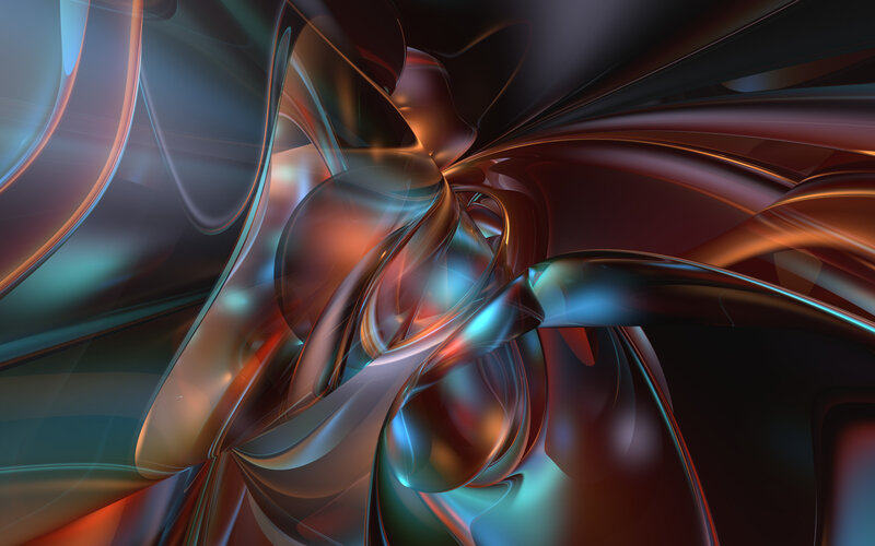 Abstract fluid motion art