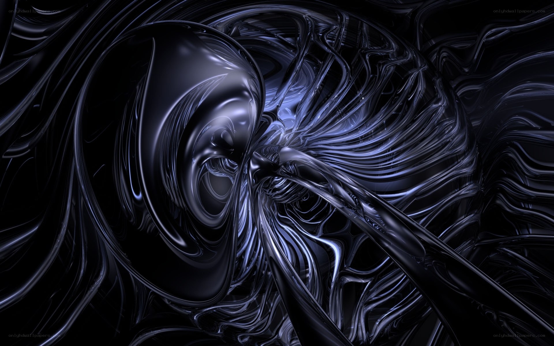 Abstract fluid motion art
