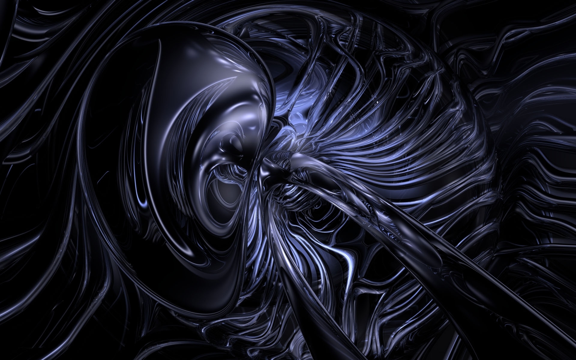 Abstract fluid motion art