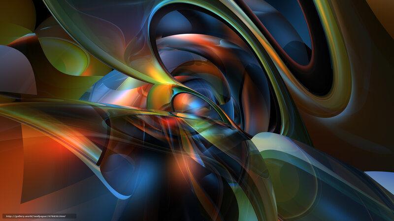Abstract fluid motion art