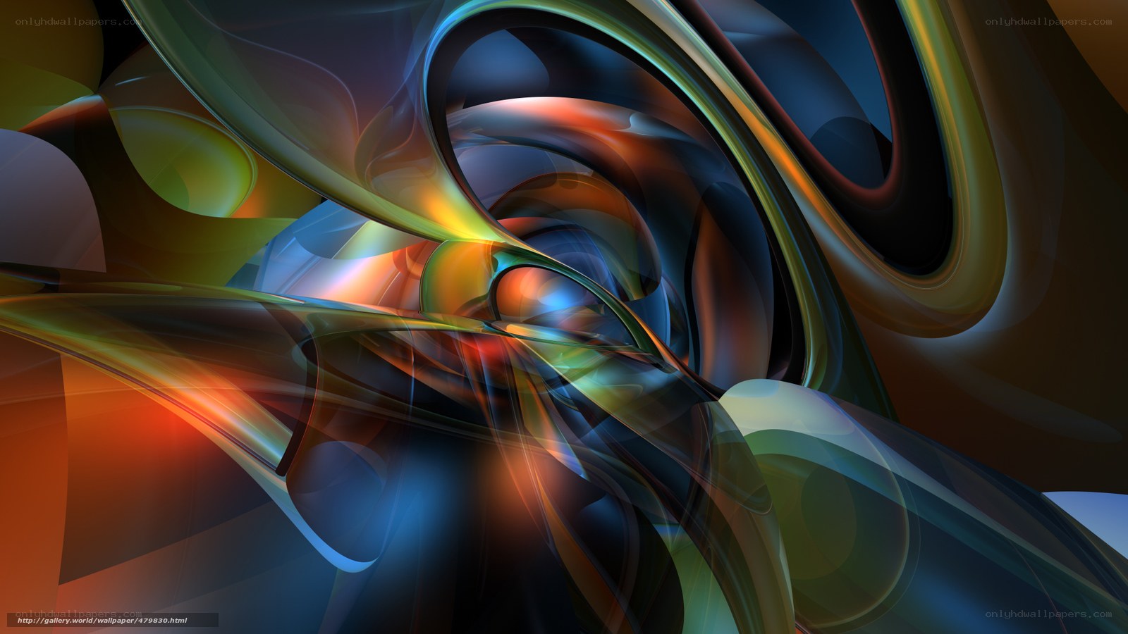 Abstract fluid motion art