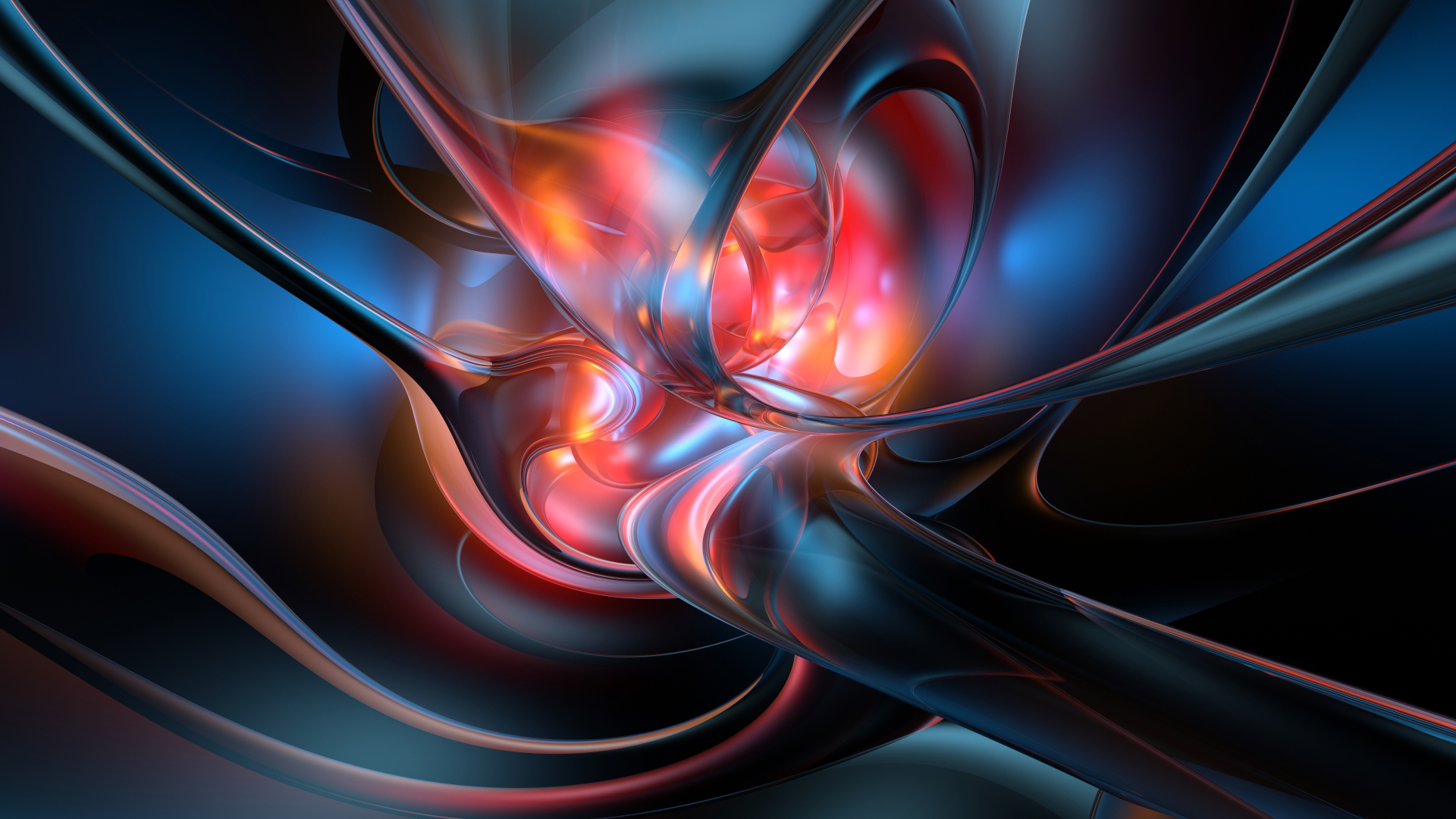 Abstract fluid motion art