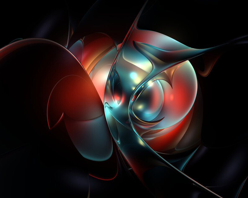 Abstract fluid motion art
