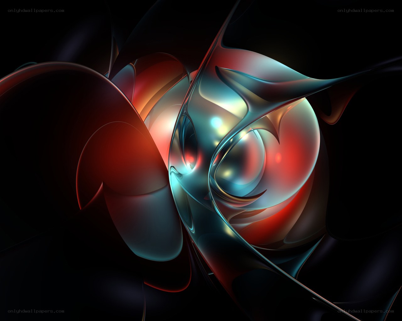 Abstract fluid motion art