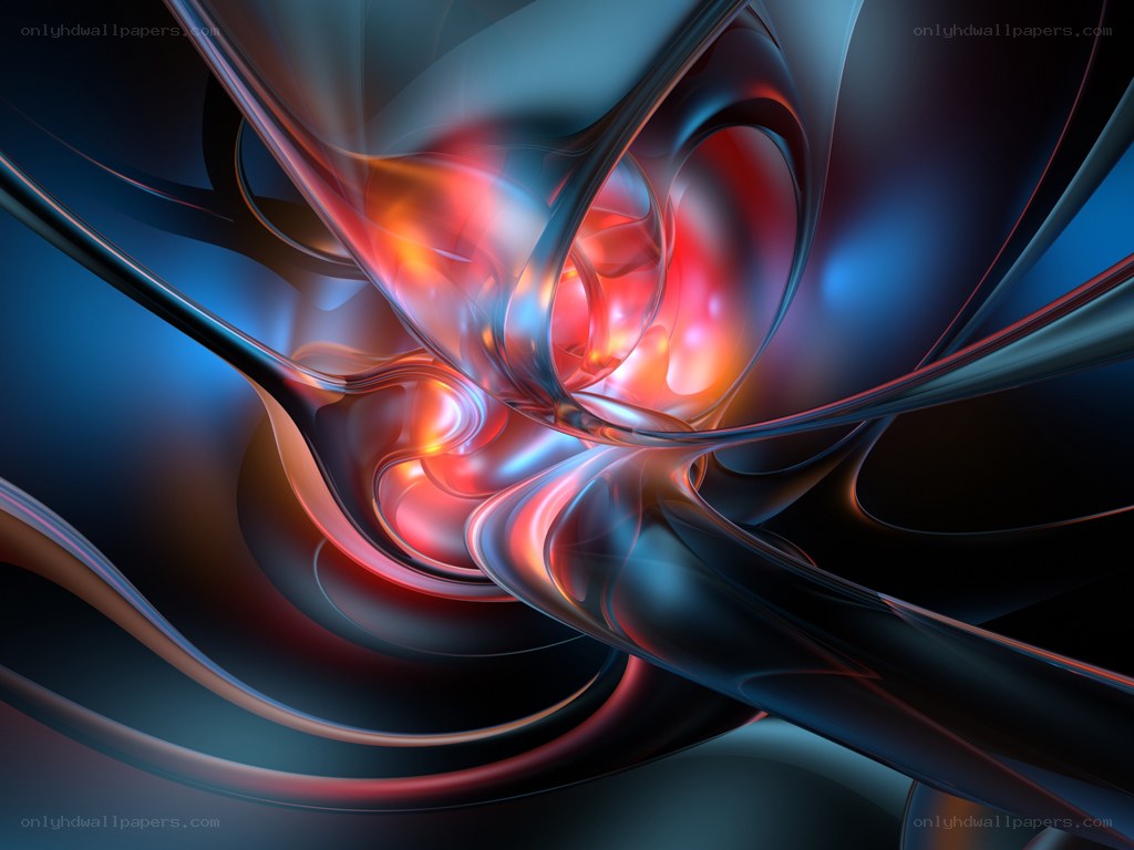 Abstract fluid motion art