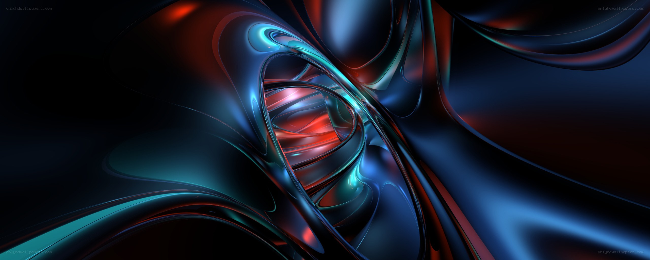 Abstract fluid motion art