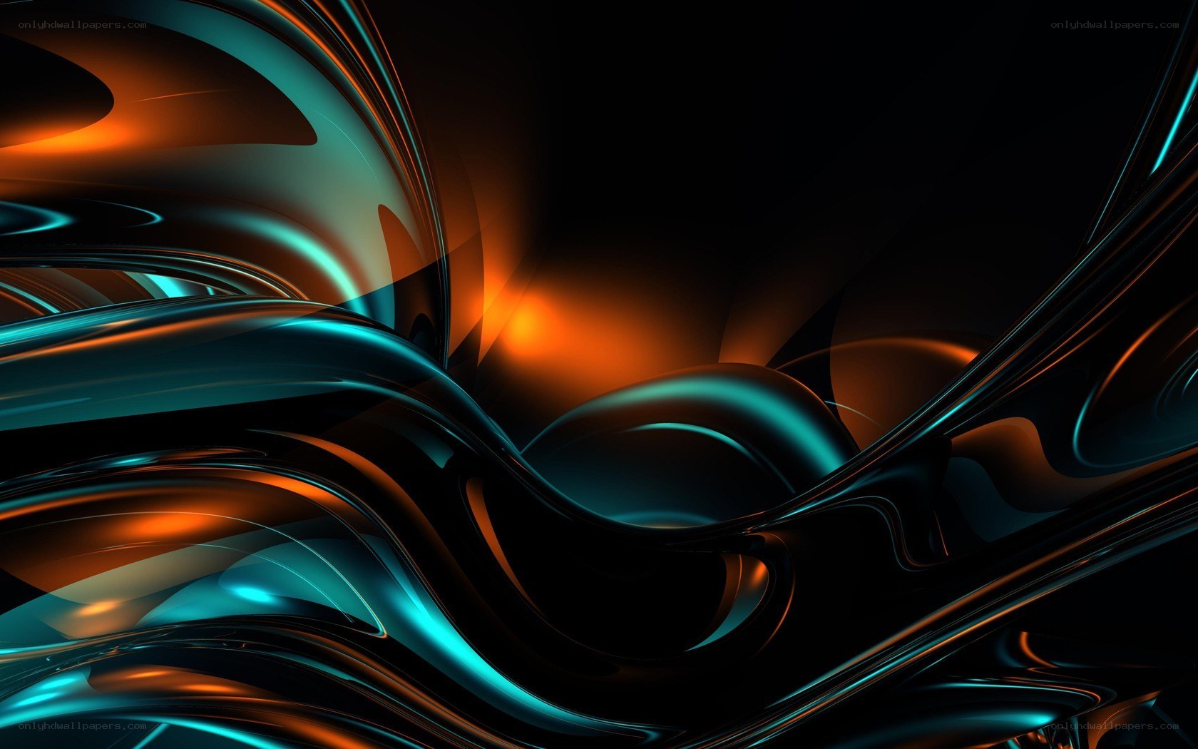 Abstract fluid motion art