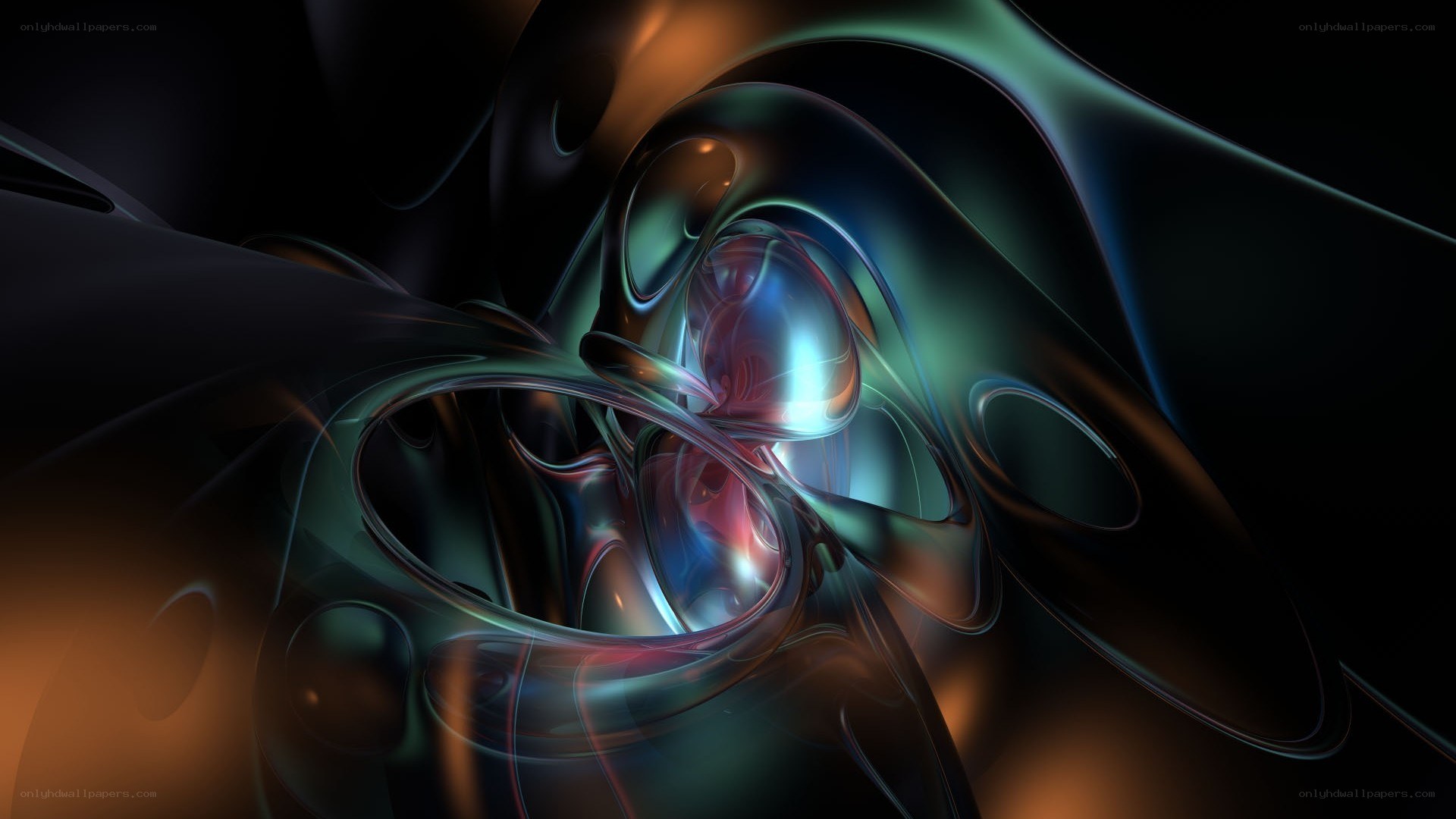 Abstract fluid motion art