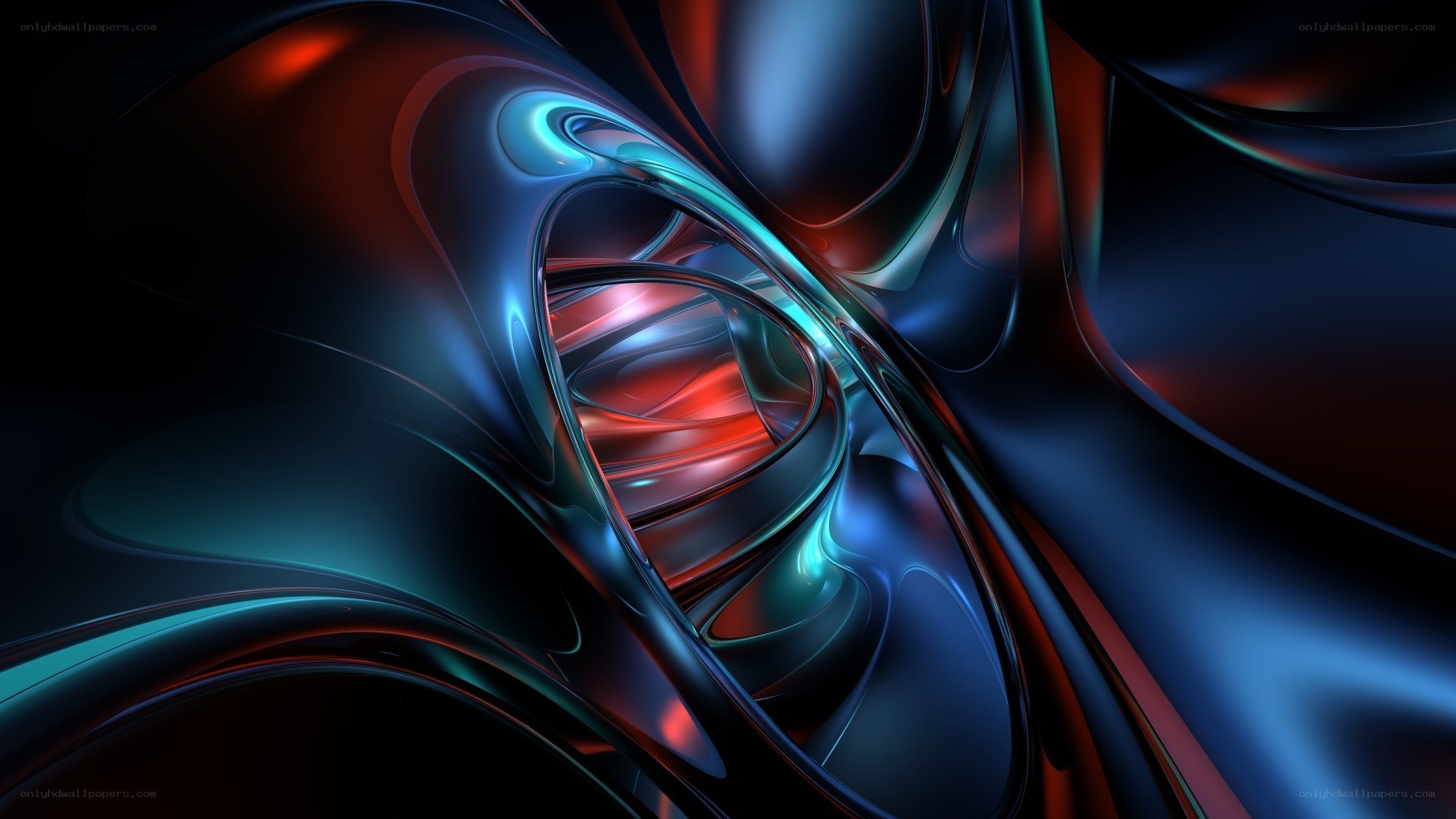 Abstract fluid motion art