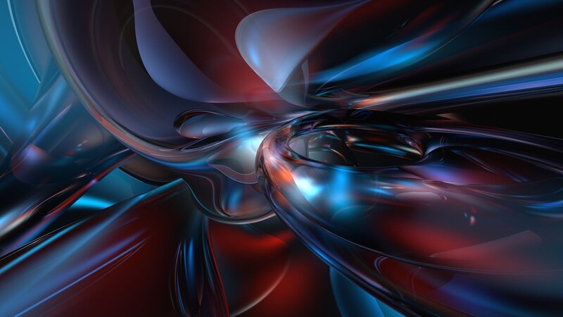 Abstract fluid motion art