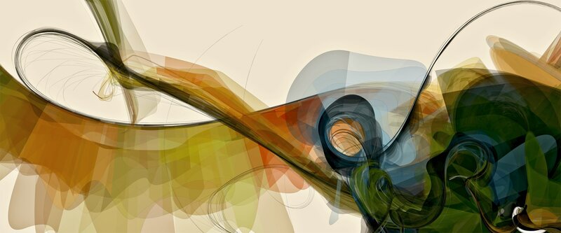 Abstract fluid motion art