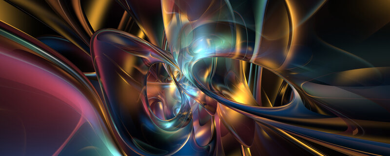 Abstract fluid motion art
