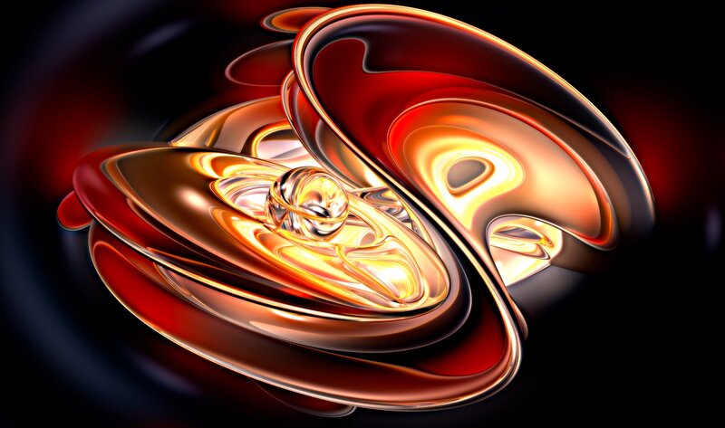 Abstract fluid motion art