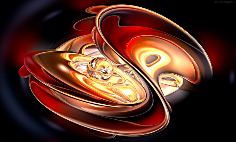 Abstract fluid motion art