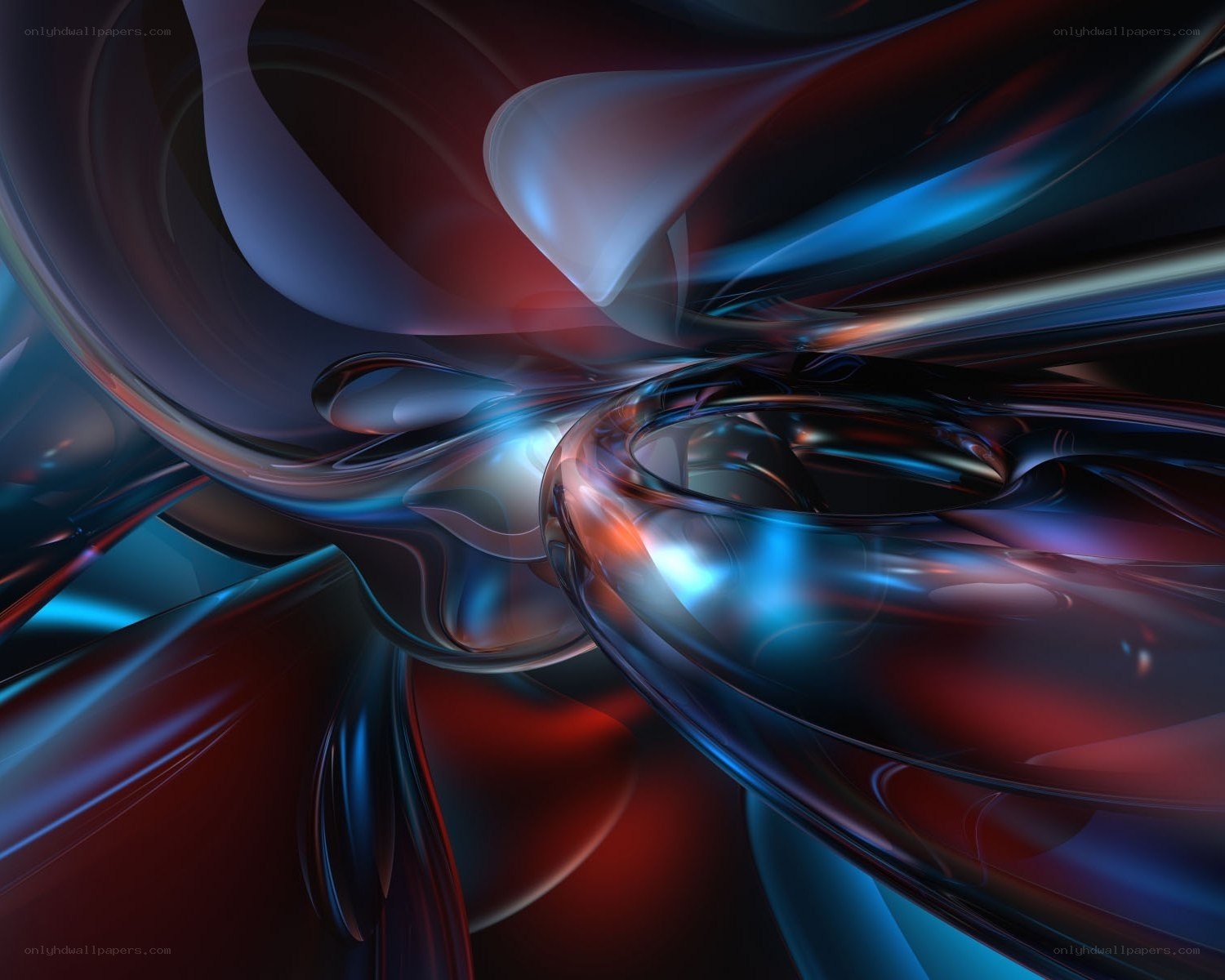 Abstract fluid motion art