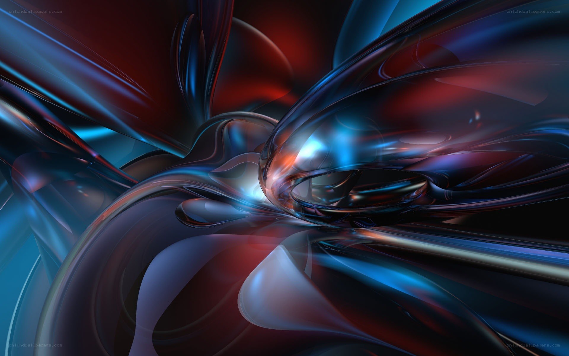 Abstract fluid motion art