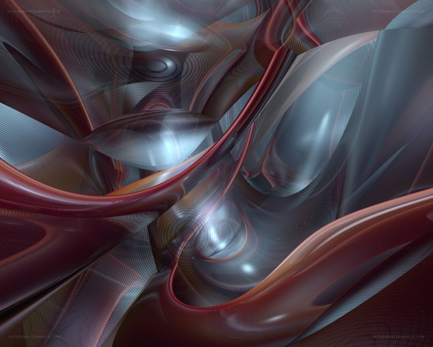 Abstract fluid motion art