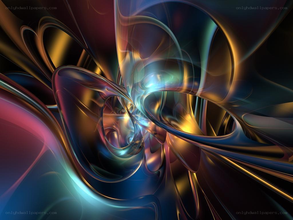 Abstract fluid motion art