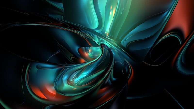 Abstract fluid motion art