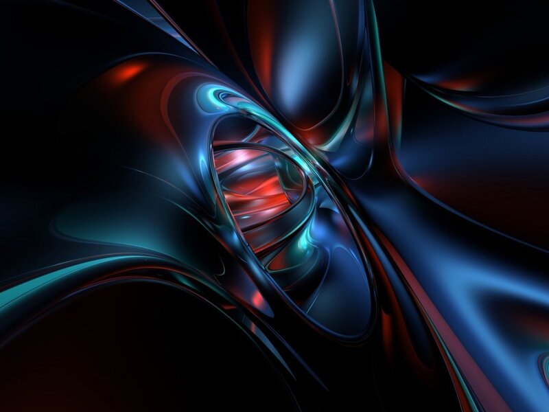 Abstract fluid motion art