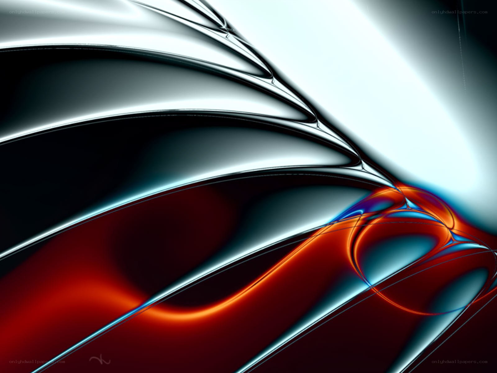Abstract fluid motion design