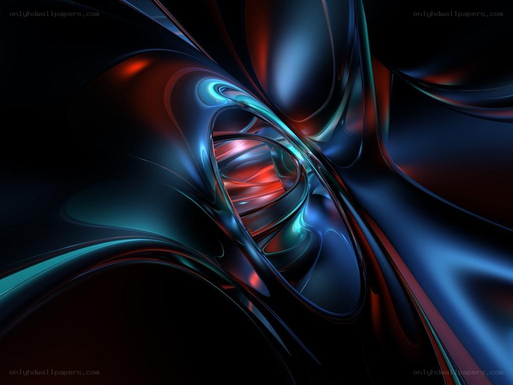 Abstract fluid motion in dark tones