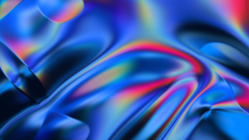Abstract Fluid Pattern — Blue, Dynamic, Digital Art, Colorful