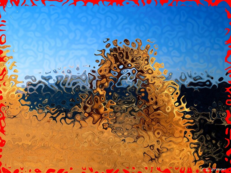 Abstract Fluid Pattern — Blue