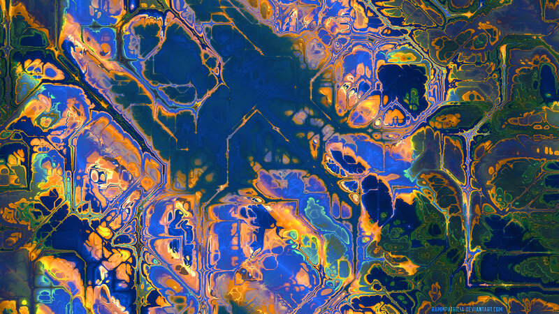 Abstract Fluid Pattern — Blue, Vibrant