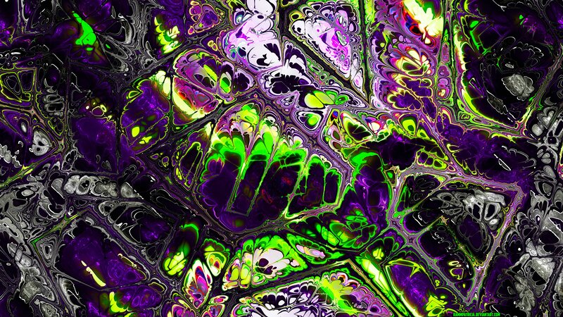 Abstract Fluid Pattern — Purple