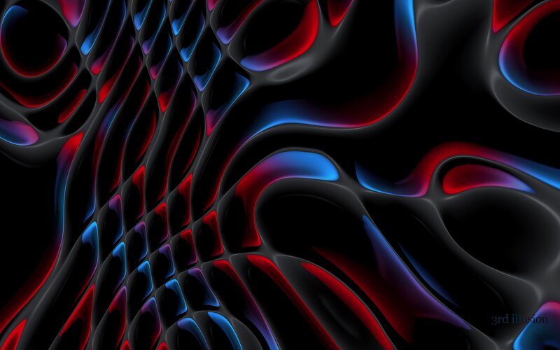 Abstract Fluid Pattern — Red, Dynamic, Digital Art