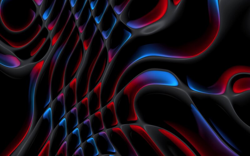 Abstract Fluid Pattern — Red, Dynamic