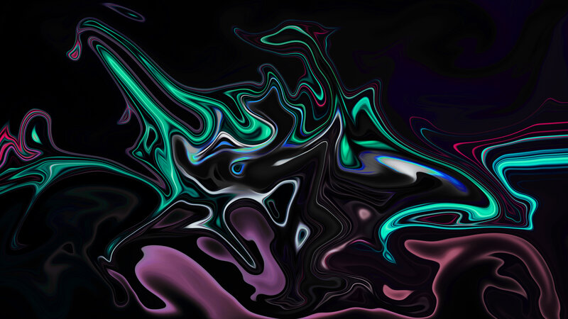 Abstract Fluid Patterns — Black