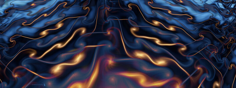 Abstract Fluid Patterns — Blue