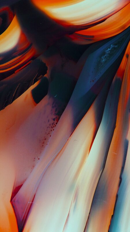 Abstract Fluid Patterns — Orange, Dynamic
