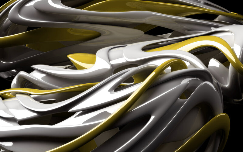 Abstract fluid sculpture