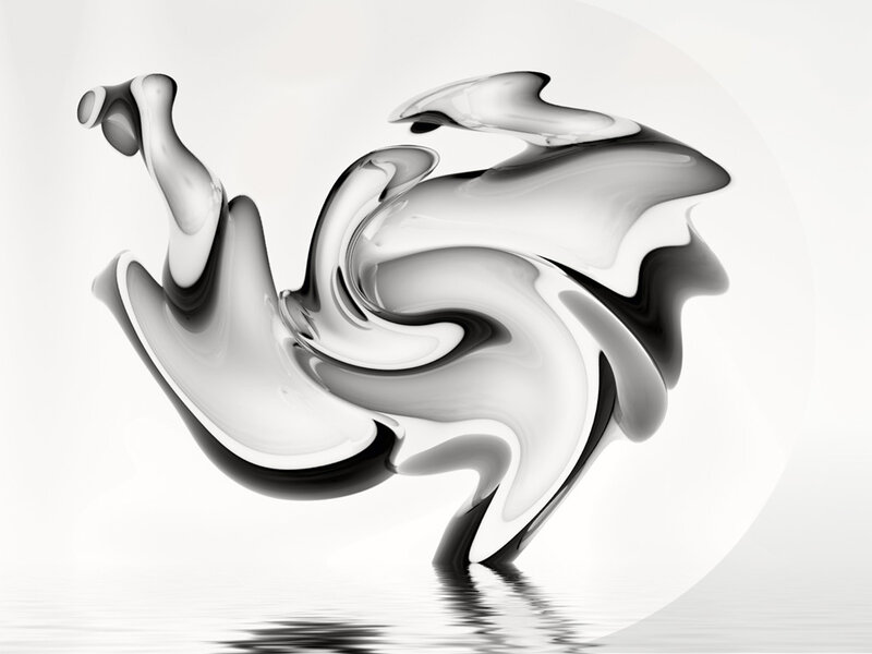 Abstract fluid sculpture