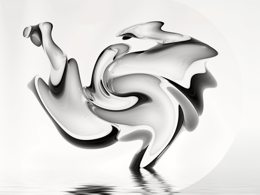 Abstract fluid sculpture