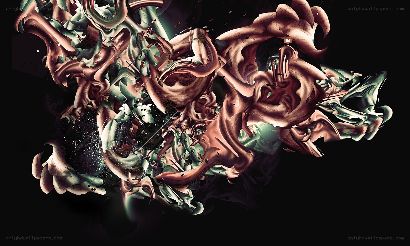 abstract fluid sculpture