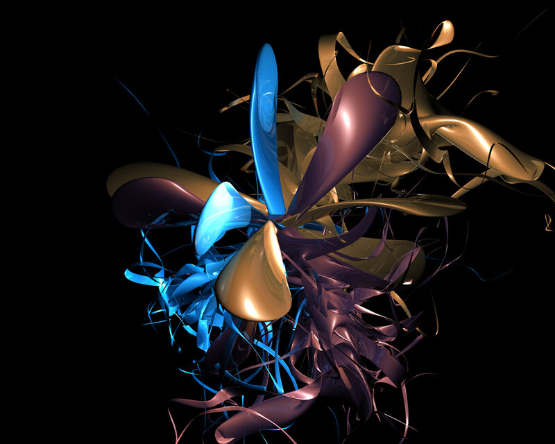 Abstract fluid sculpture