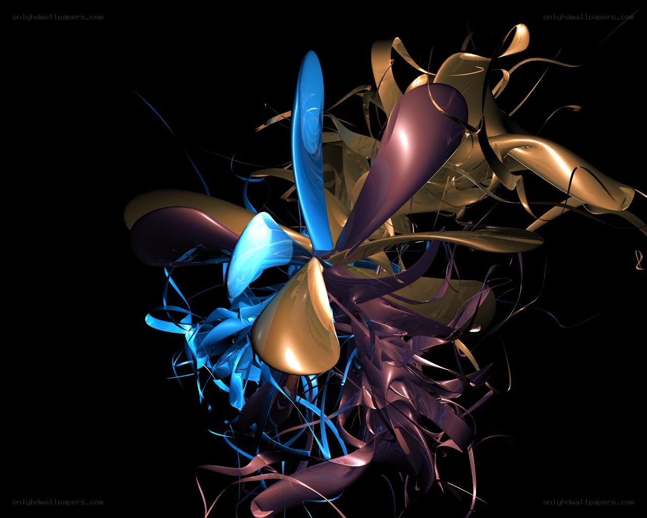 Abstract fluid sculpture