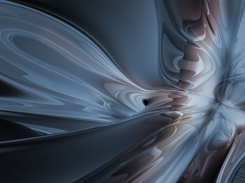 Abstract Fluid Shapes — Gray