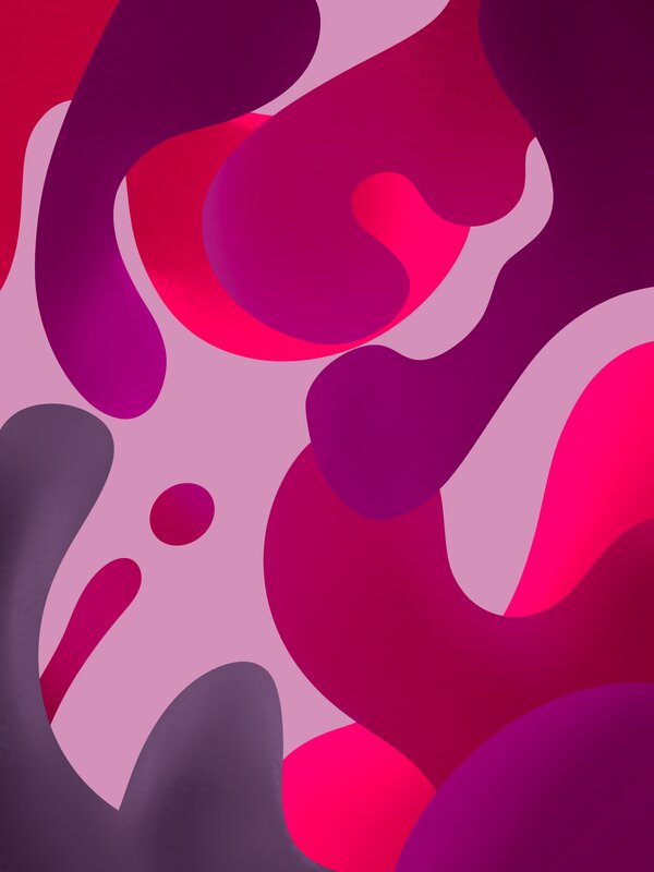 Abstract Fluid Shapes — Magenta, Dynamic