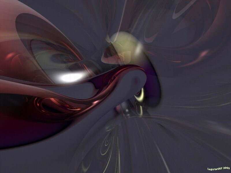 Abstract Fluid Shapes — Purple, Mysterious