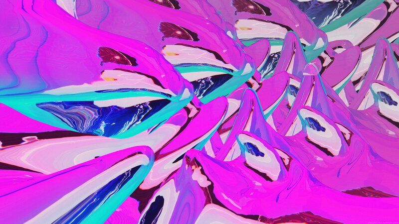 Abstract Fluid Shapes — Purple, Vibrant