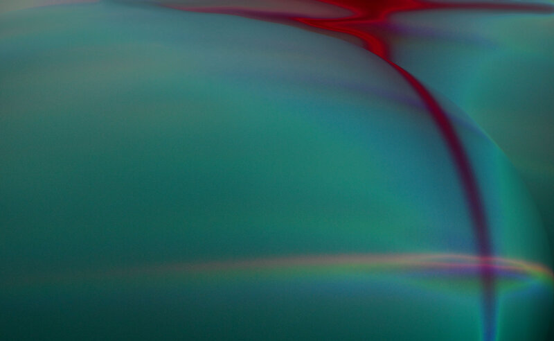 Abstract Fluid Shapes — Teal, Calm
