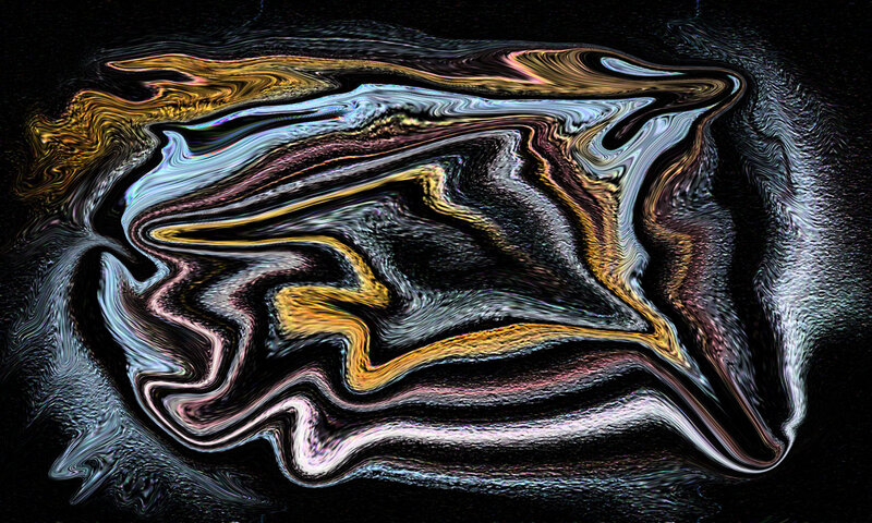 Abstract Fluid Swirl — Black